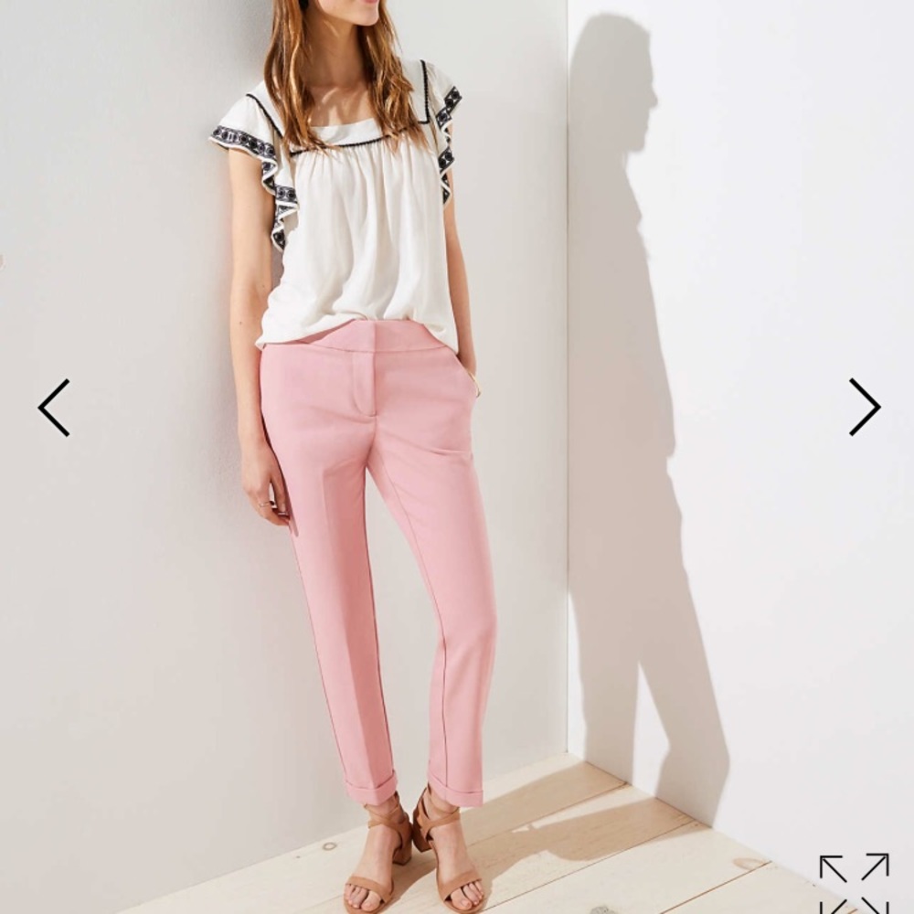 Loft slim cuffed pants